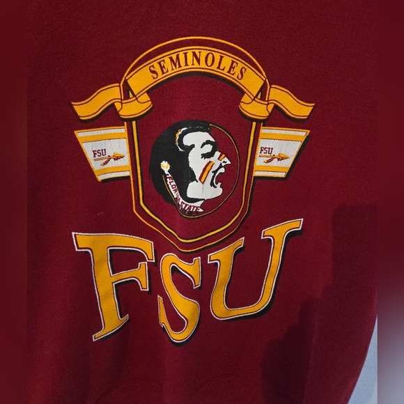 Vintage Russell NCAA FSU Florida State Seminoles Sweatshirt Mens Large College - Picture 2 of 11